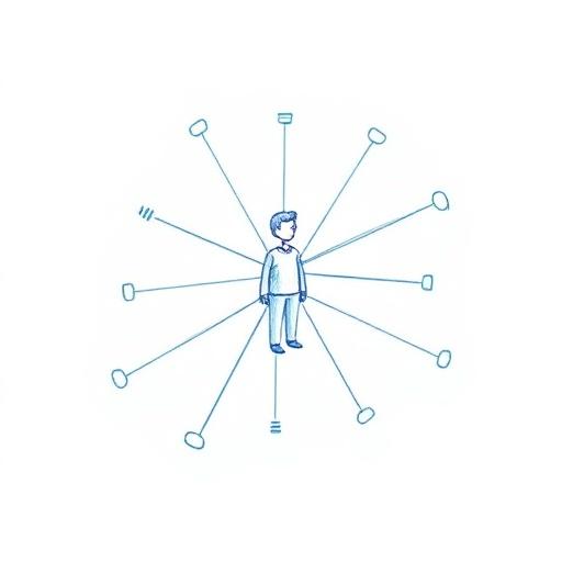 Illustration of a single point of contact for all business areas