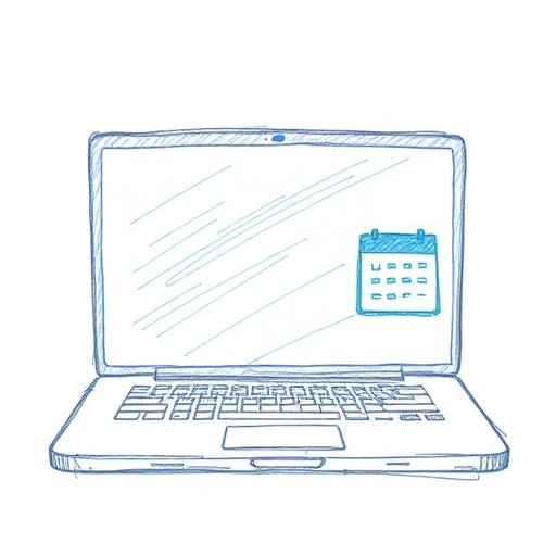 Illustration of two people having a strategy call over video